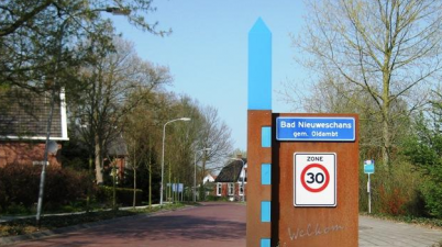 Bad Nieuweschans plaatsnaambord in